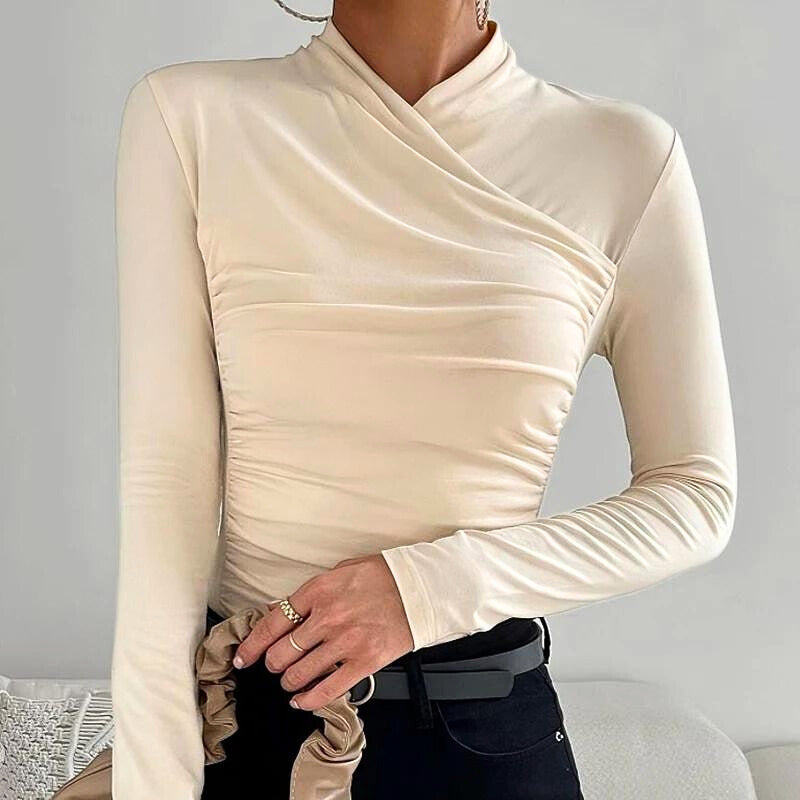 Vogue™ - Classic Cross-Neck Top