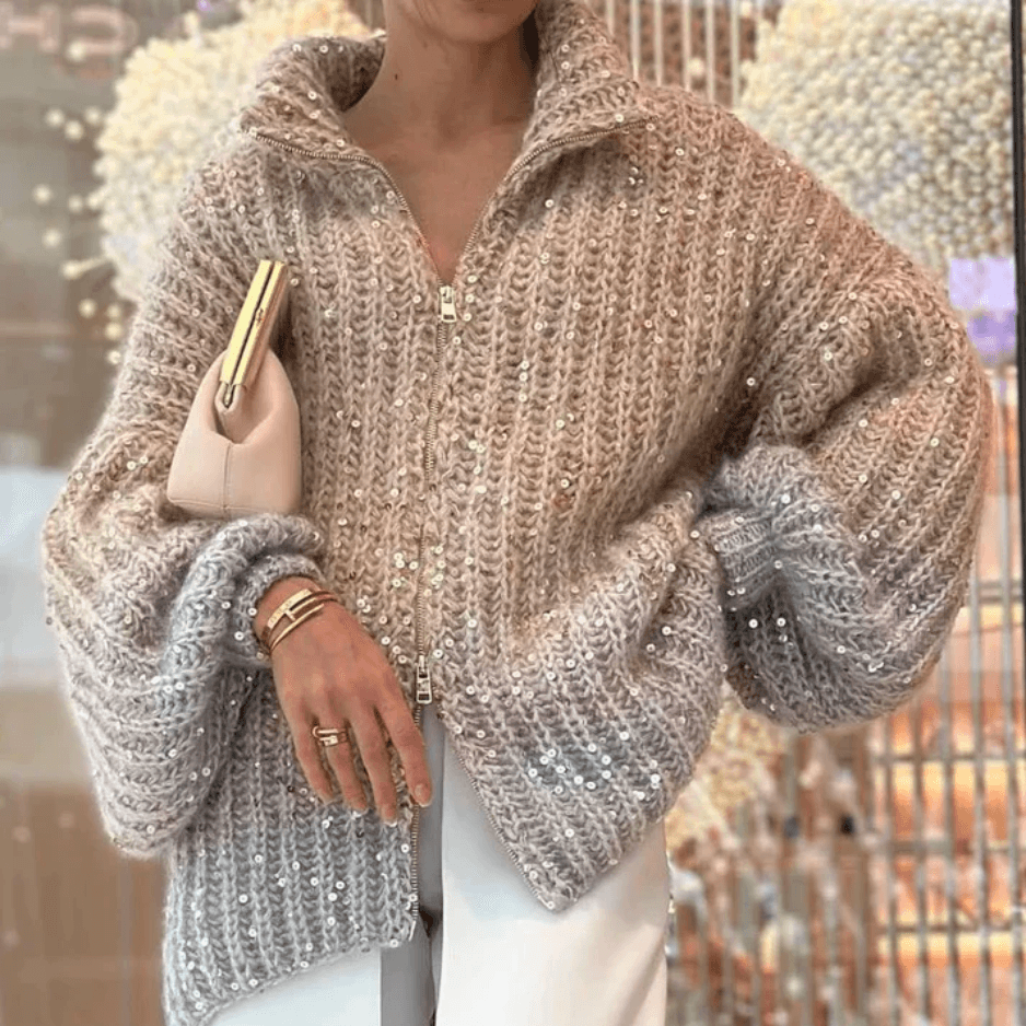 Gloria - Oversized Sparkly Sweater