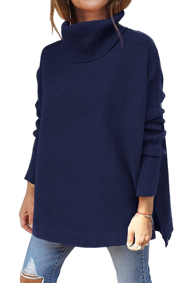 Erica - Women's Tricot Sweater With Stand Collar