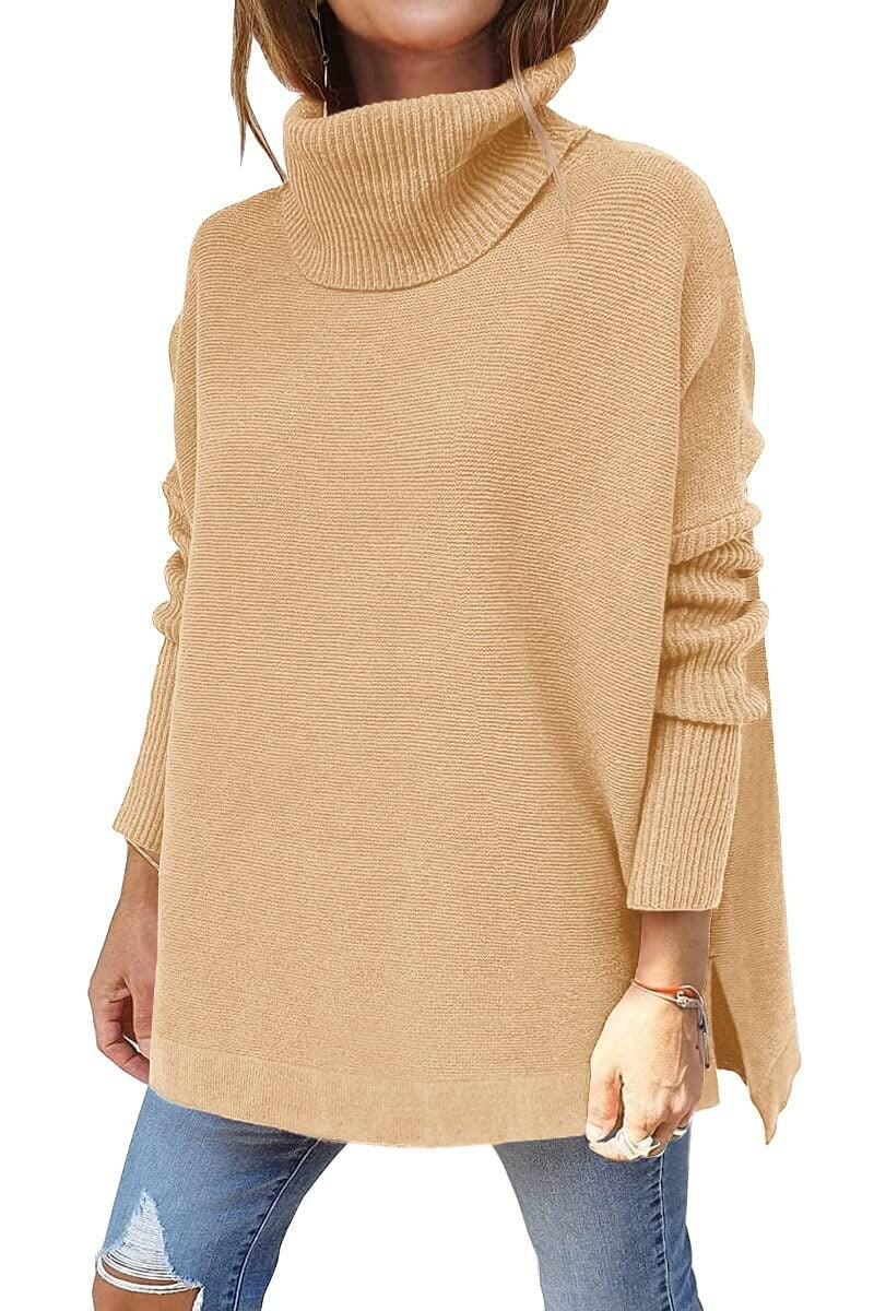 Erica - Women's Tricot Sweater With Stand Collar