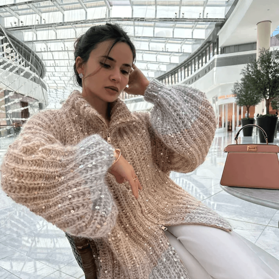 Gloria - Oversized Sparkly Sweater