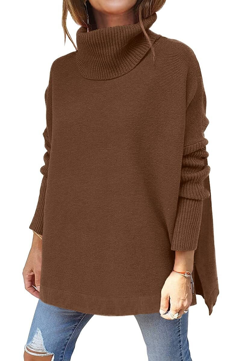 Erica - Women's Tricot Sweater With Stand Collar