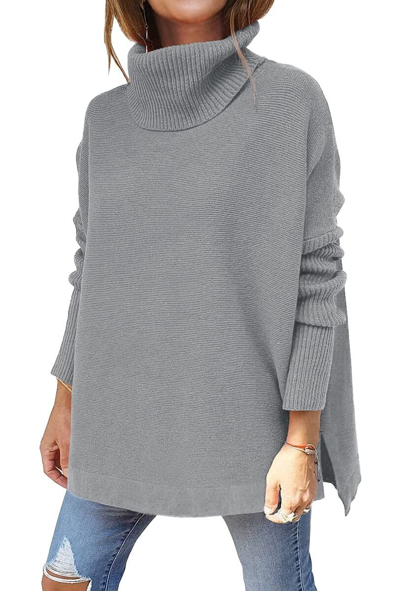 Erica - Women's Tricot Sweater With Stand Collar