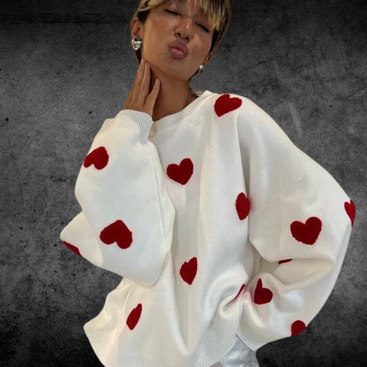 Zinnia - Embroided Sweater Love