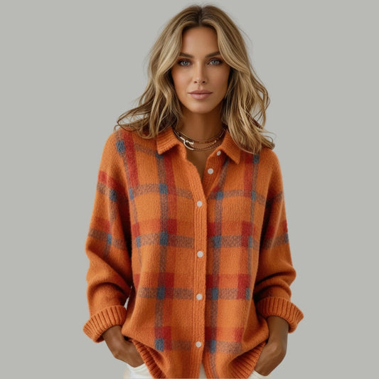 Plaid Vest with Buttons