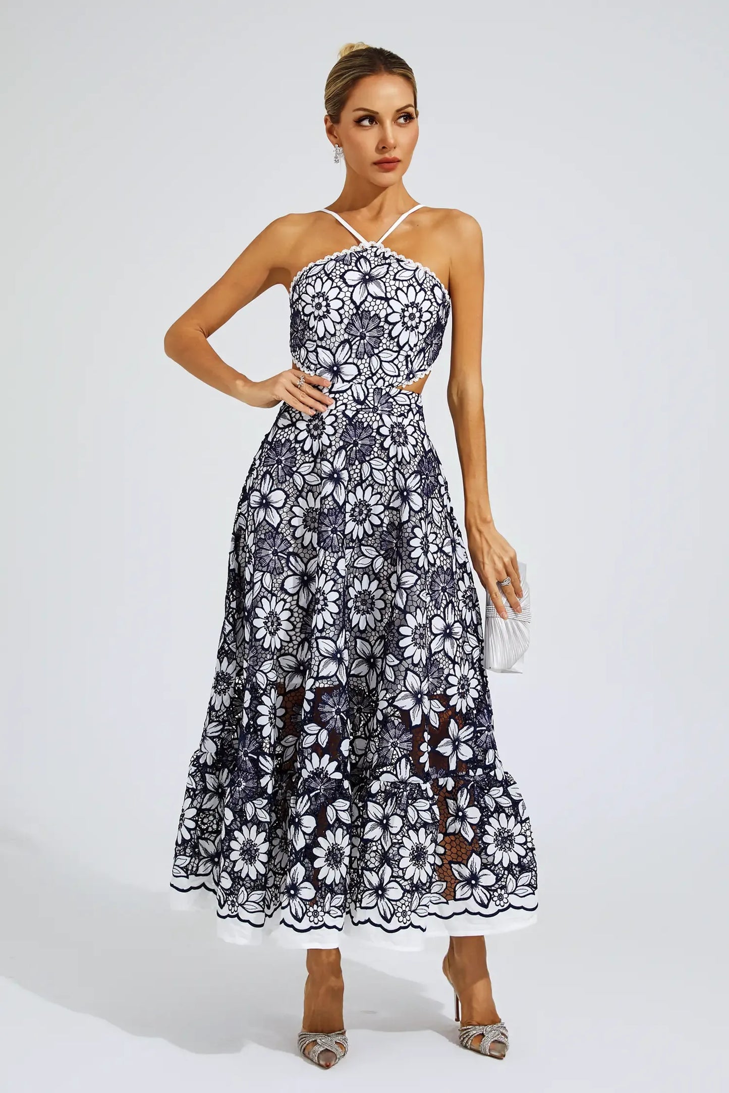 Elanor - Cut Out Halter Dress