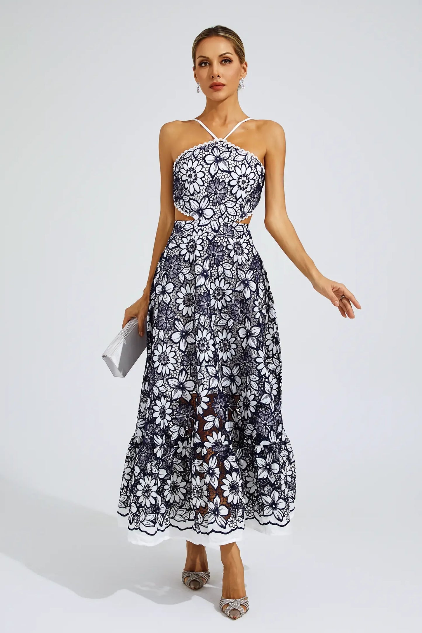 Elanor - Cut Out Halter Dress