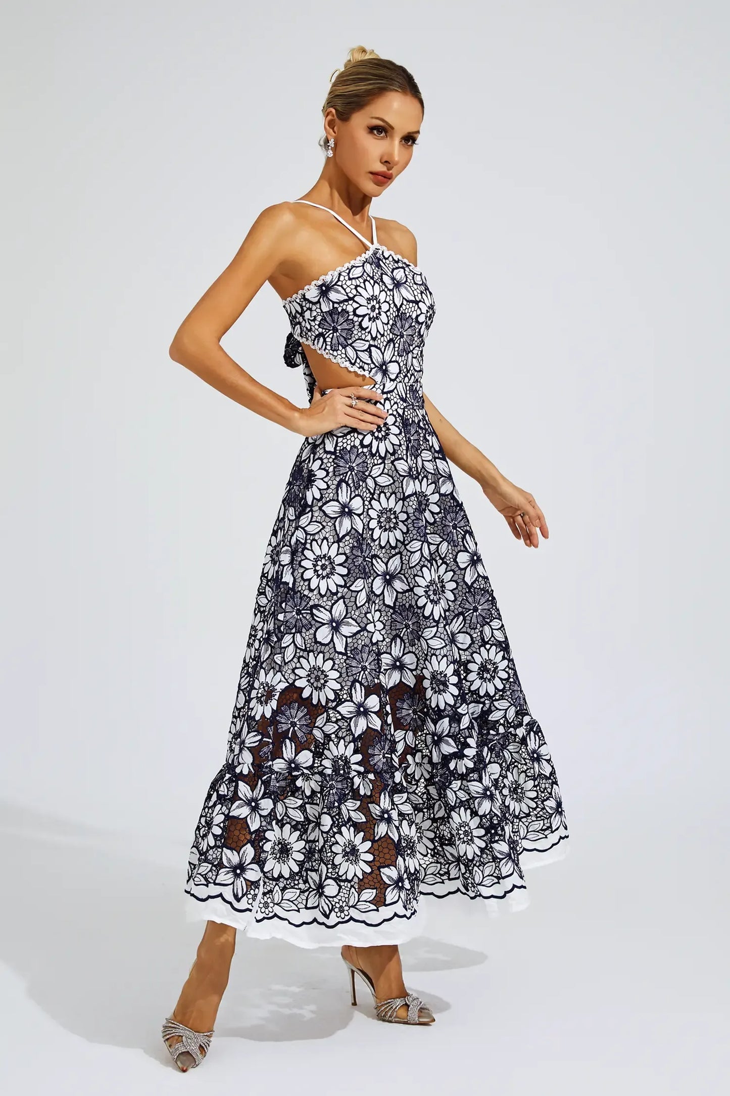 Elanor - Cut Out Halter Dress