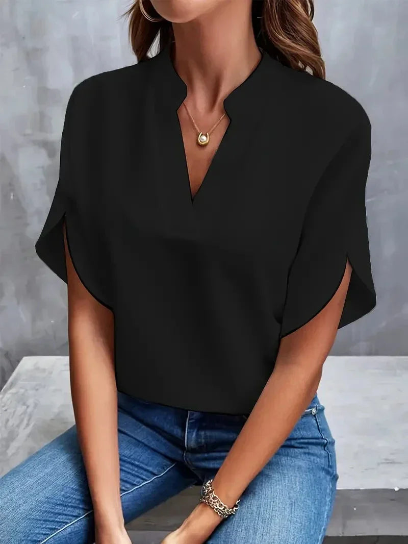 Dames™ - Classic V-Neck Top