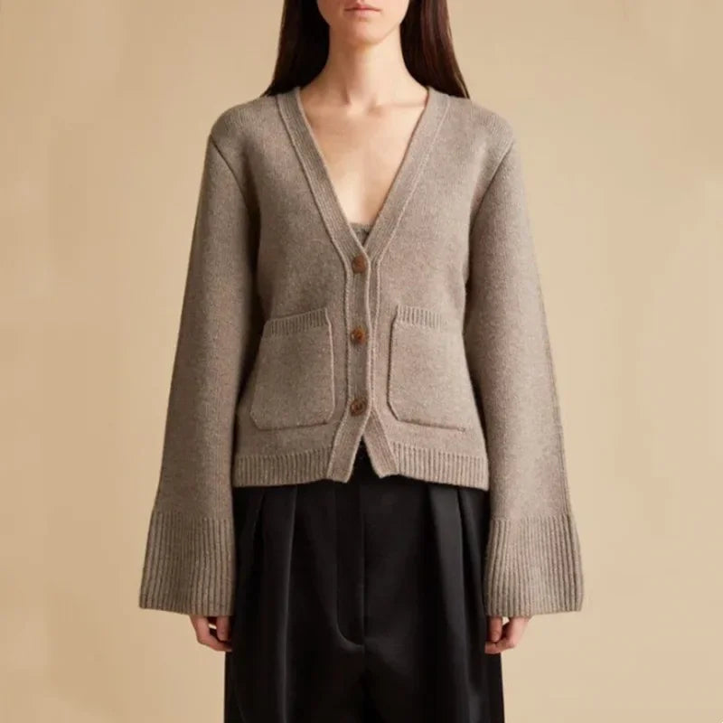 Fiona - Knitted Wool Cardigan