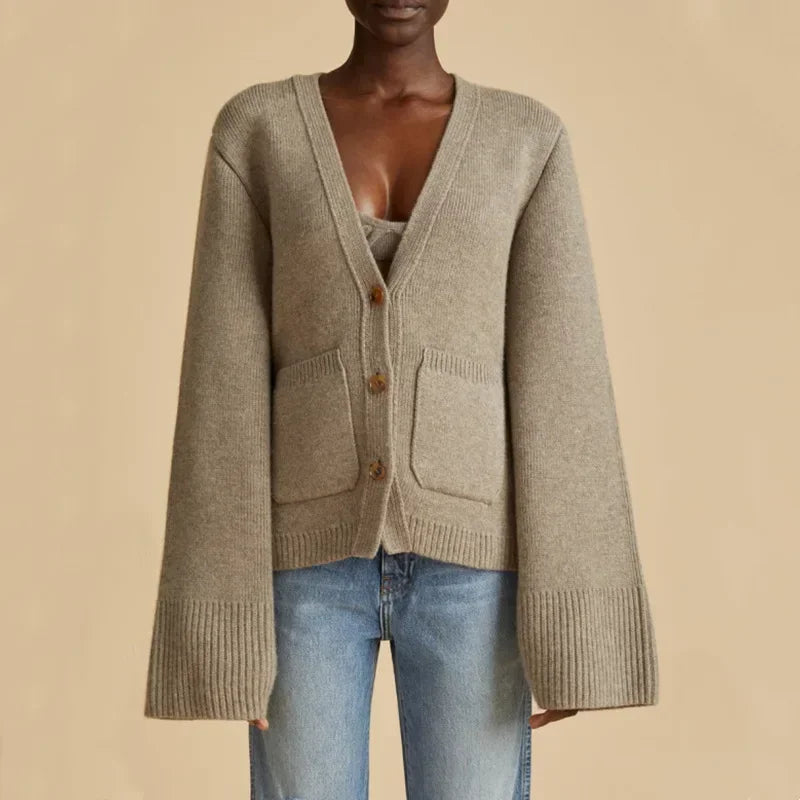 Fiona - Knitted Wool Cardigan