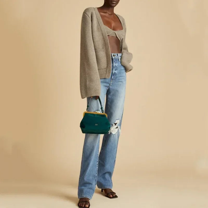 Fiona - Knitted Wool Cardigan