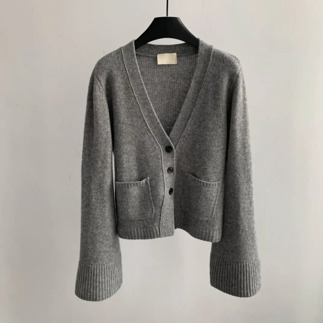 Fiona - Knitted Wool Cardigan