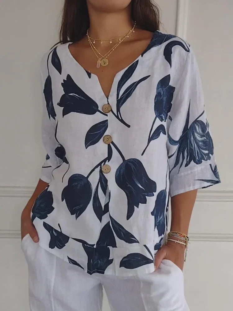 Miranda - Floral Print Blouse