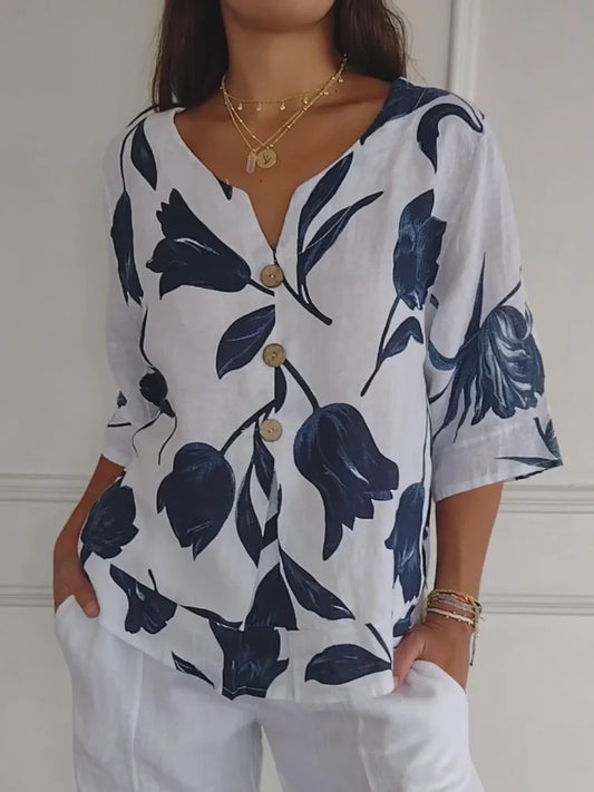 Miranda - Floral Print Blouse