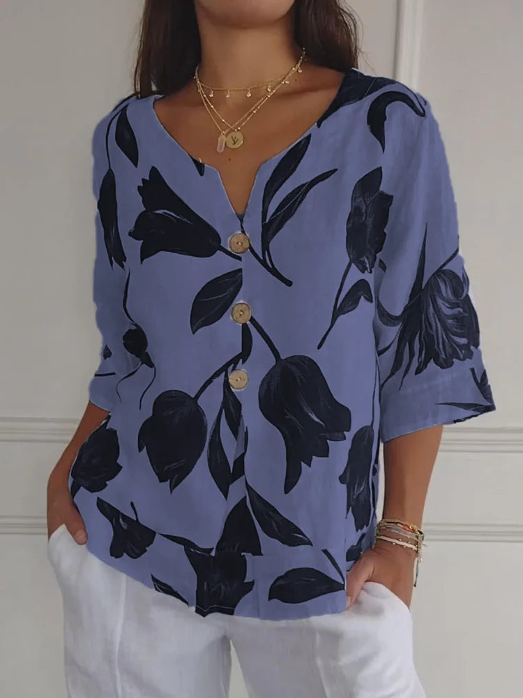 Miranda - Floral Print Blouse