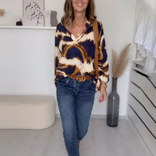 Sunniva™ - Elegant V-Neck Top