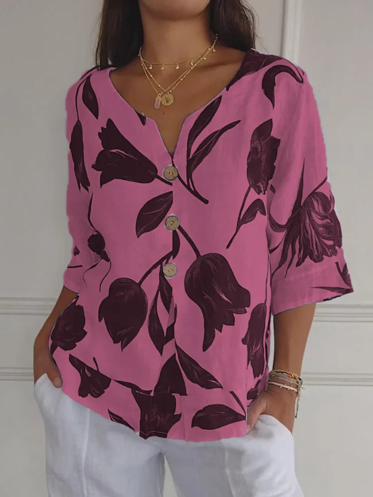 Miranda - Floral Print Blouse