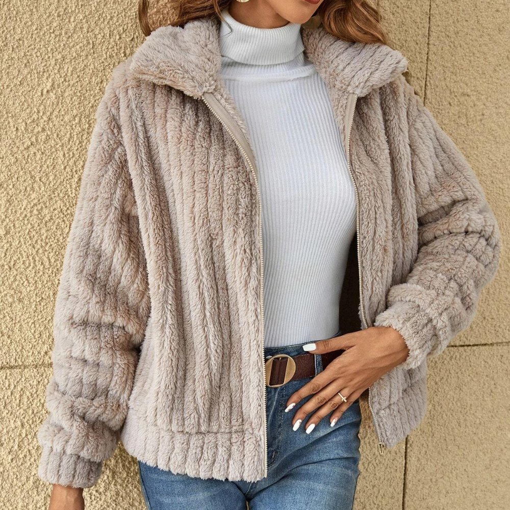 Jenni - Casual Plush Cardigan