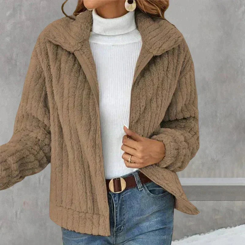 Jenni - Casual Plush Cardigan