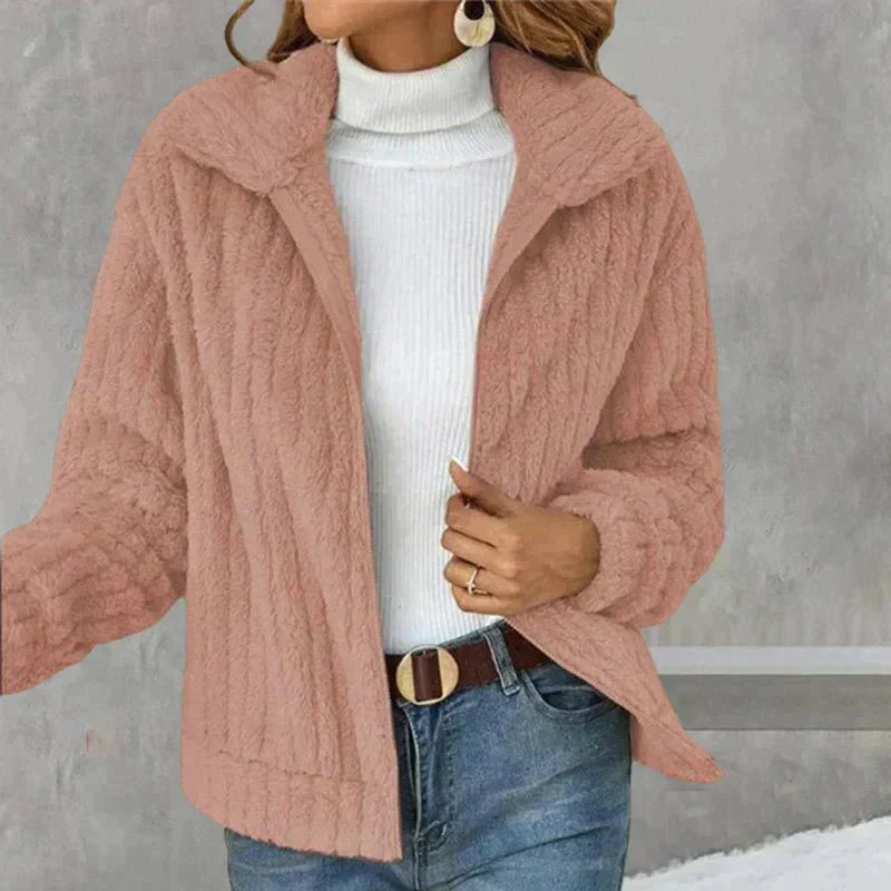 Jenni - Casual Plush Cardigan