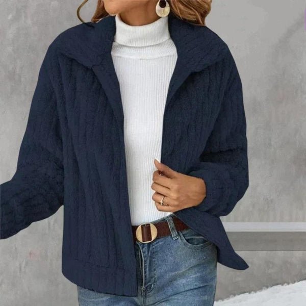 Jenni - Casual Plush Cardigan
